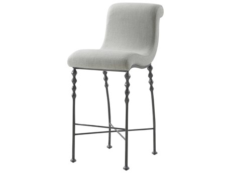 Theodore Alexander High Fashion Peppercorn Upholstered Fiona Bar Stool
