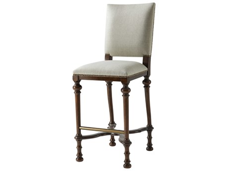 Theodore Alexander High Fashion Brooksby Upholstered Cultivated Bar Stool