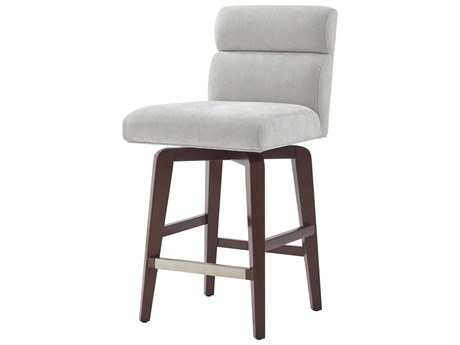 Theodore Alexander High Fashion Brooksby Upholstered Ferra Swivel Counter Stool