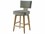 Theodore Alexander High Fashion Dune Leather Upholstered Swivel 55 Broadway Swivel Counter Stool  TALTA43038QSL