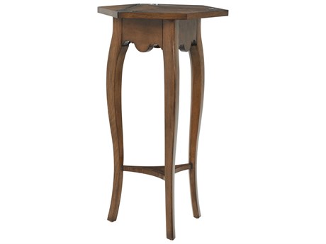 Theodore Alexander Tavel Hexagon Wood Avesta End Table