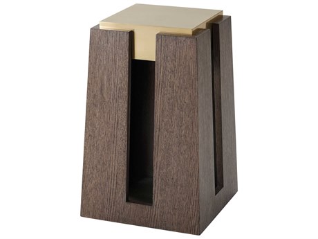 Theodore Alexander Ta Originals Square Metal Smokehouse End Table
