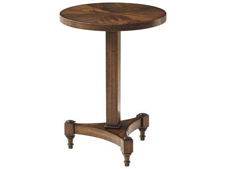 Theodore Alexander Tavel Round Wood Avesta End Table