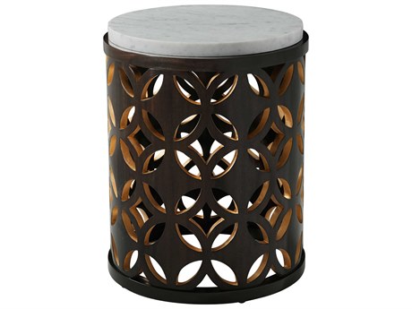 Theodore Alexander Ta Originals Round Marble End Table