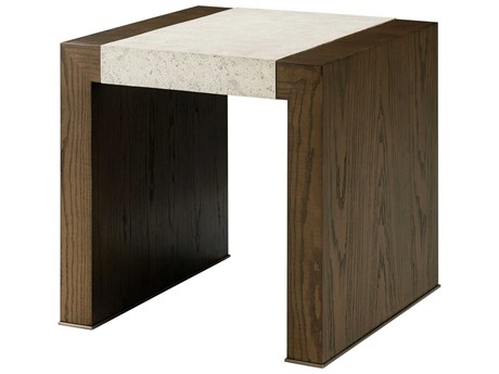 Theodore Alexander Catalina Square Wood Earth End Table