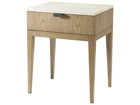 Theodore Alexander Catalina 1-Drawer Beige Nightstand