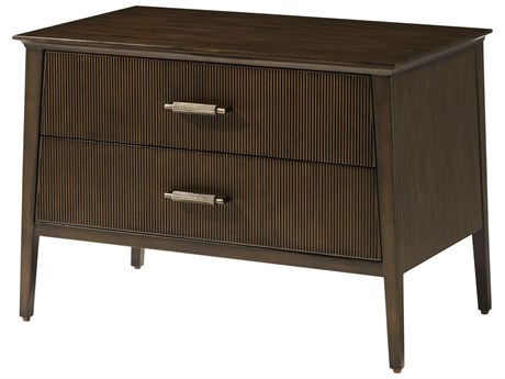 Theodore Alexander Lido 2-Drawers Brown Nightstand