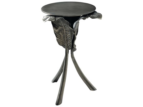 Theodore Alexander Ta Originals Round Metal Volcanic End Table