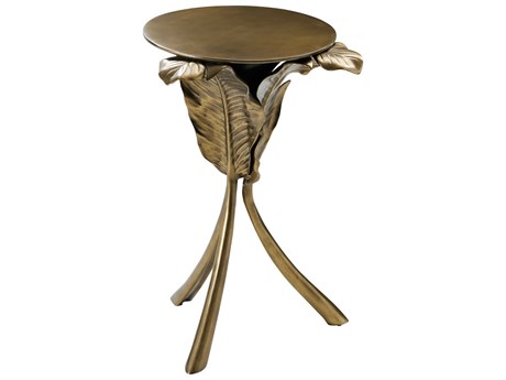 Theodore Alexander Ta Originals Round Metal Venetian End Table