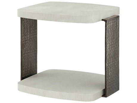 Theodore Alexander Essence Rectangular Wood Opal End Table