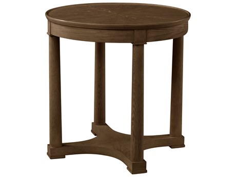 Theodore Alexander Surrey Round Wood End Table