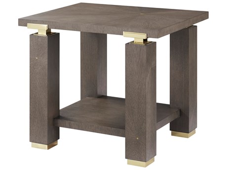 Theodore Alexander Judith Leiber Couture Square Wood End Table