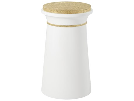Theodore Alexander Judith Leiber Couture Round Ceramic End Table