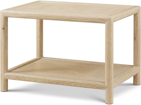 Theodore Alexander Montauk Rectangular Wood End Table