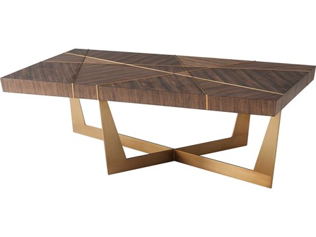 Theodore Alexander Ta Originals Rectangular Wood Hazelnut Coffee Table