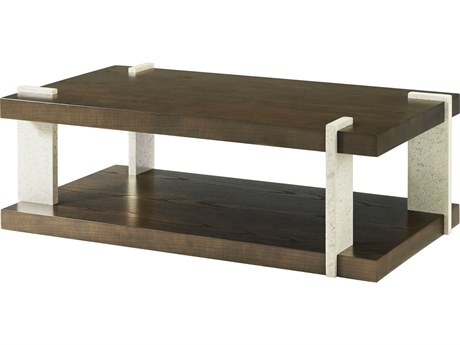 Theodore Alexander Catalina Rectangular Wood Earth Coffee Table