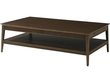 Theodore Alexander Lido Rectangular Wood Bistre Coffee Table