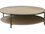 Theodore Alexander Repose 57" Round Wood Charcoal Oak Coffee Table  TALTA51103C325