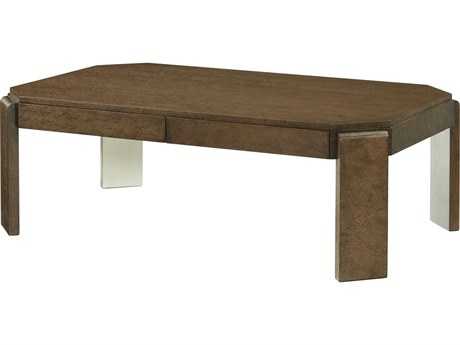 Theodore Alexander Origins Rectangular Wood Landmark Coffee Table