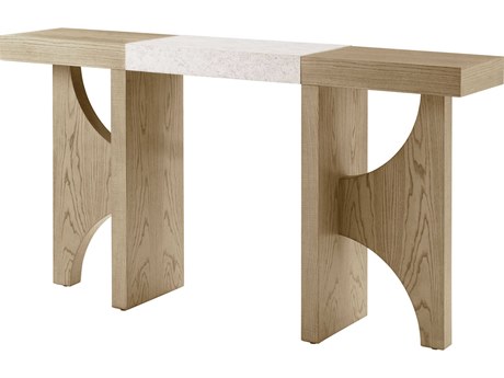 Theodore Alexander Catalina Rectangular Wood Dune Console Table