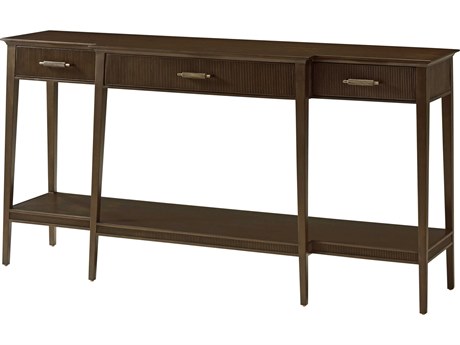 Theodore Alexander Lido Rectangular Wood Bistre Console Table