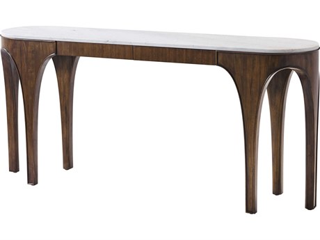 Theodore Alexander Ta Originals Oval Marble Galeto Console Table
