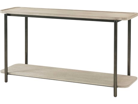 Theodore Alexander Repose Rectangular Wood Grey Oak Console Table