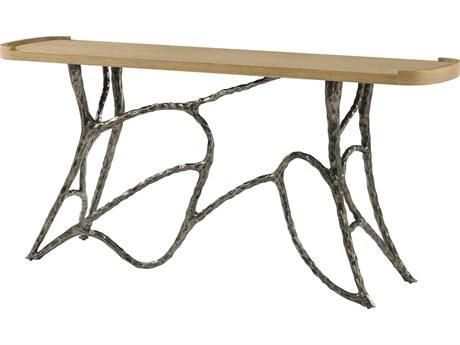 Theodore Alexander Essence Rectangular Wood Blonde Console Table