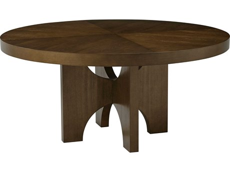 Theodore Alexander Catalina Round Wood Earth Dining Table