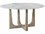 Theodore Alexander Repose 60" Round Marble Charcoal Oak Dining Table  TALTA54085C325