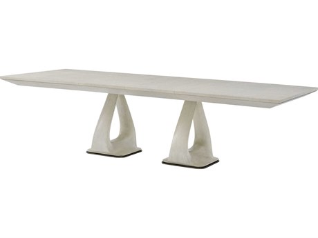 Theodore Alexander Essence Rectangular Wood Opal Dining Table