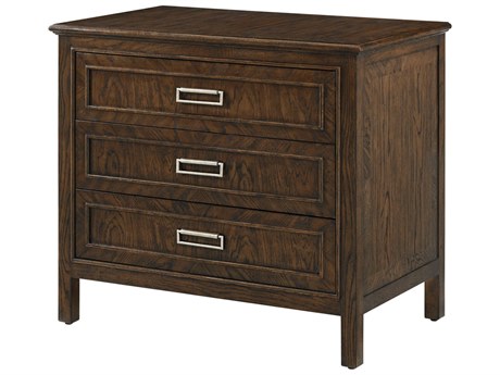 Theodore Alexander Surrey 3-Drawers Solid Wood Nightstand