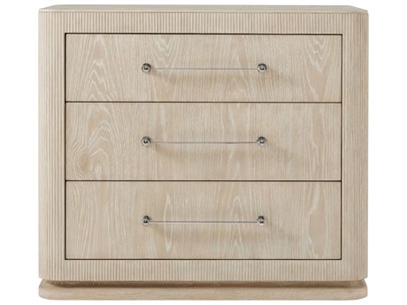 Theodore Alexander Horizon 3-Drawers Natural Oak Wood Nightstand
