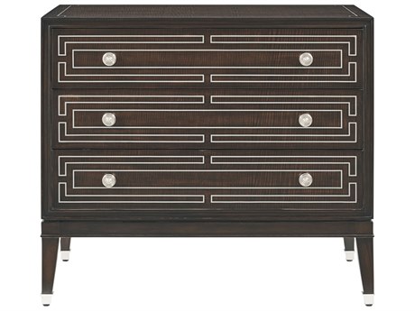 Theodore Alexander Spencer London 3-Drawers Brown Nightstand