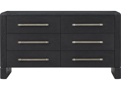Theodore Alexander Luna 6-Drawers Gray Solid Wood Double Dresser