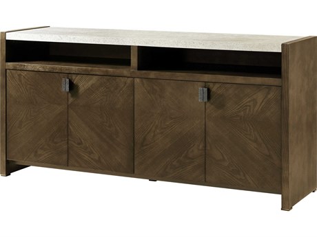 Theodore Alexander Catalina 78" Ash Wood Earth Sideboard