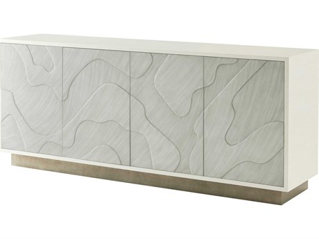 Theodore Alexander Ta Originals 82" Amaretti Brushed Pewter Onda Sideboard