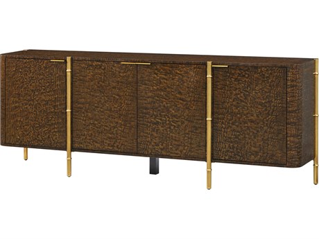 Theodore Alexander Kesden 86" Pyramid Brown Sideboard