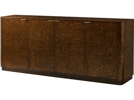 Theodore Alexander Kesden 86" Pyramid Brown Sideboard