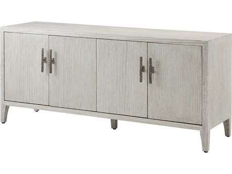 Theodore Alexander Breeze 68" Pine Wood Sea Salt Breeze Media Console