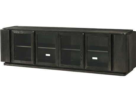 Theodore Alexander Repose 100" Oak Wood Charcoal Media Console