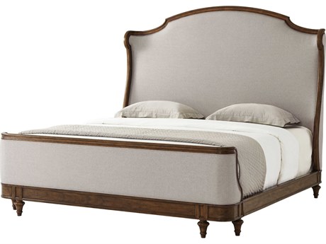 Theodore Alexander Tavel The Madeleine Avesta Brown Beech Wood King Panel Bed