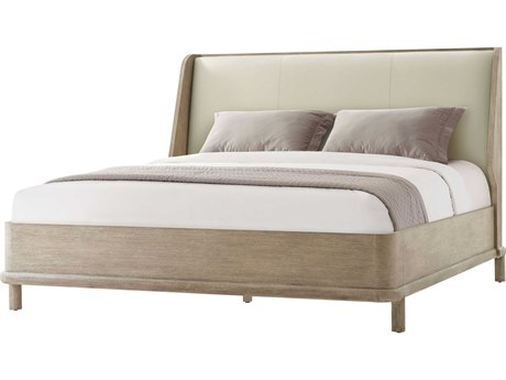 Theodore Alexander Repose Gray Wood King Platform Bed