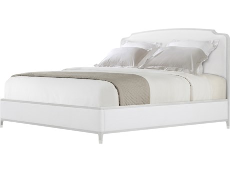Theodore Alexander Spencer London White Solid Wood King Platform Bed