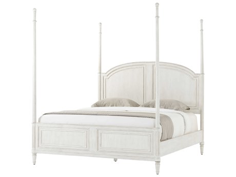 Theodore Alexander Tavel The Vale Nora White Beech Wood California King Four Poster Bed