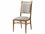 Theodore Alexander Nova Solid Wood Brown Fabric Upholstered Side Dining Chair  TALTAS400241BUU