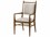 Theodore Alexander Nova Solid Wood Beige Fabric Upholstered Arm Dining Chair  TALTAS410241BYB