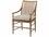 Theodore Alexander Nova Solid Wood Brown Fabric Upholstered Arm Dining Chair  TALTAS410251BUT