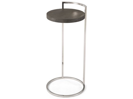 Theodore Alexander Ta Studio Round Leather Alistair End Table