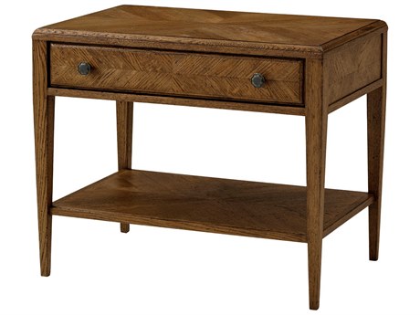 Theodore Alexander Nova Rectangular Wood End Table